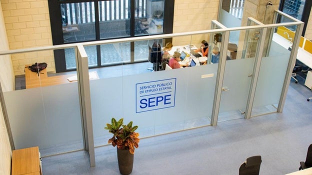 Interior de una oficina del SEPE