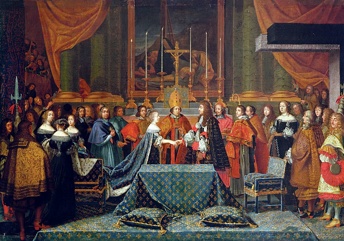 Jacques Laumosnier. Boda de Louis XIV y María Teresa de Austria. 1660. Museo de Tessé. Le Mans. Francia. Wikimedia Commons