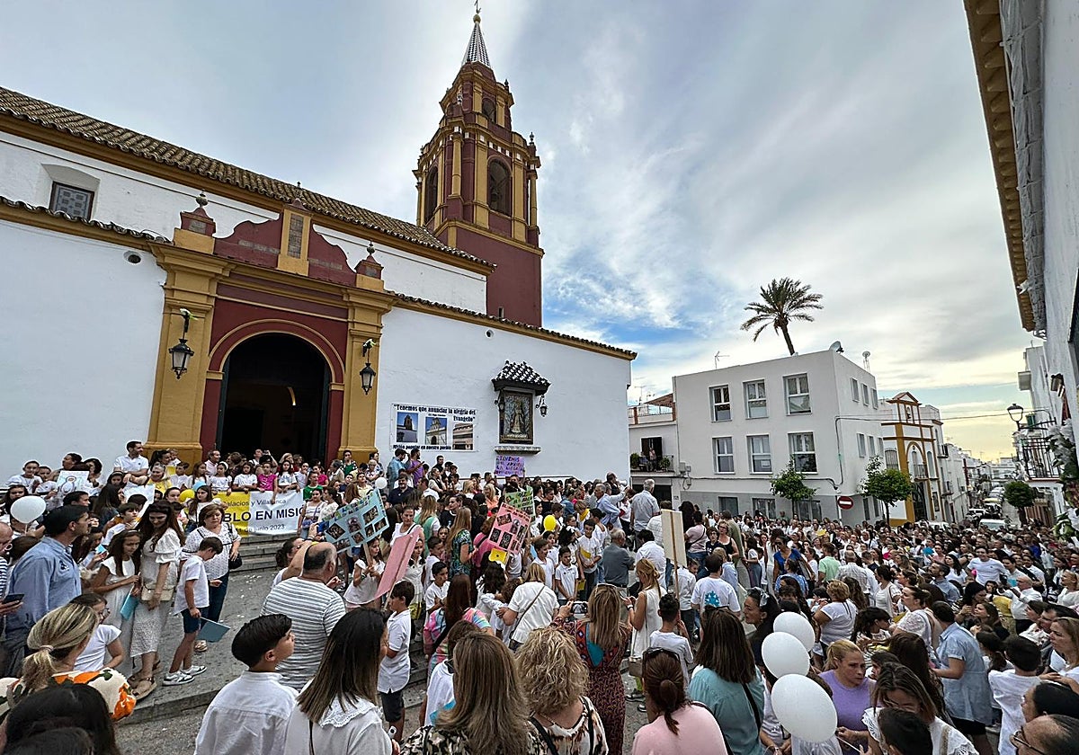Uno de los actos con mucha concurrencia que han jalonado la misión popular palaciega
