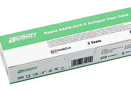 Retiran del mercado unos test de antígenos de Covid-19 por resultar defectuosos