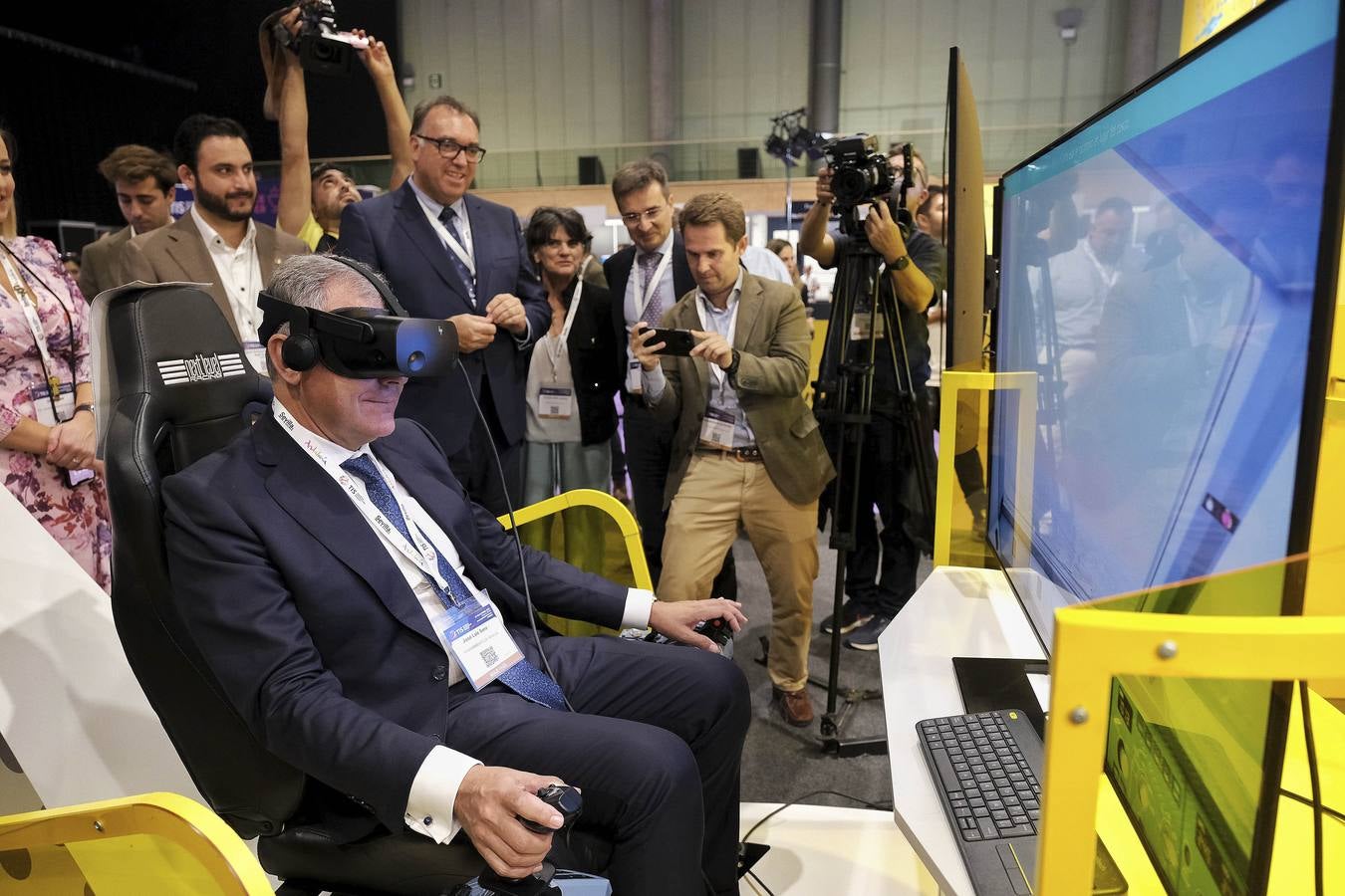 Las instalaciones de Fibes, en la inauguración del congreso internacional sobre el turismo que se celebra del 18 al 20 de octubre en Sevilla