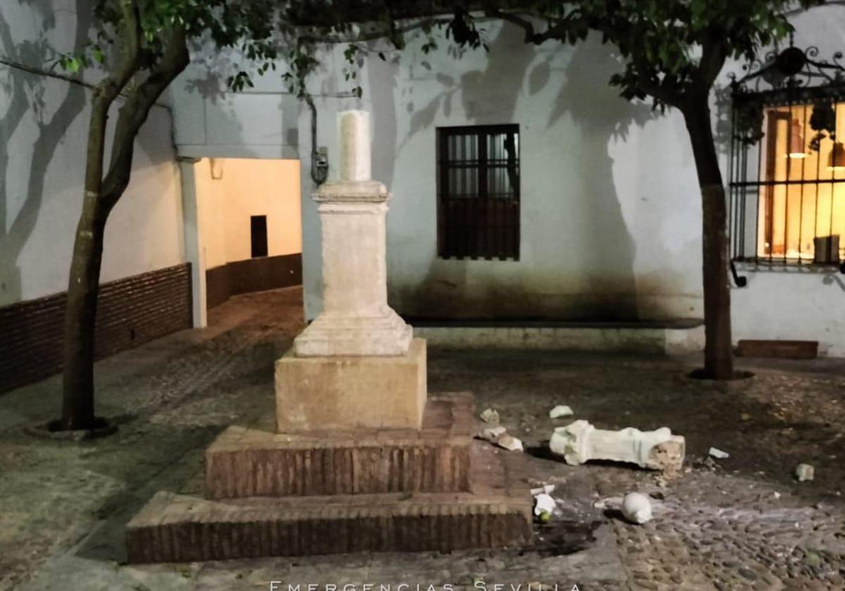 Así ha amanecido la Placita de Santa Marta