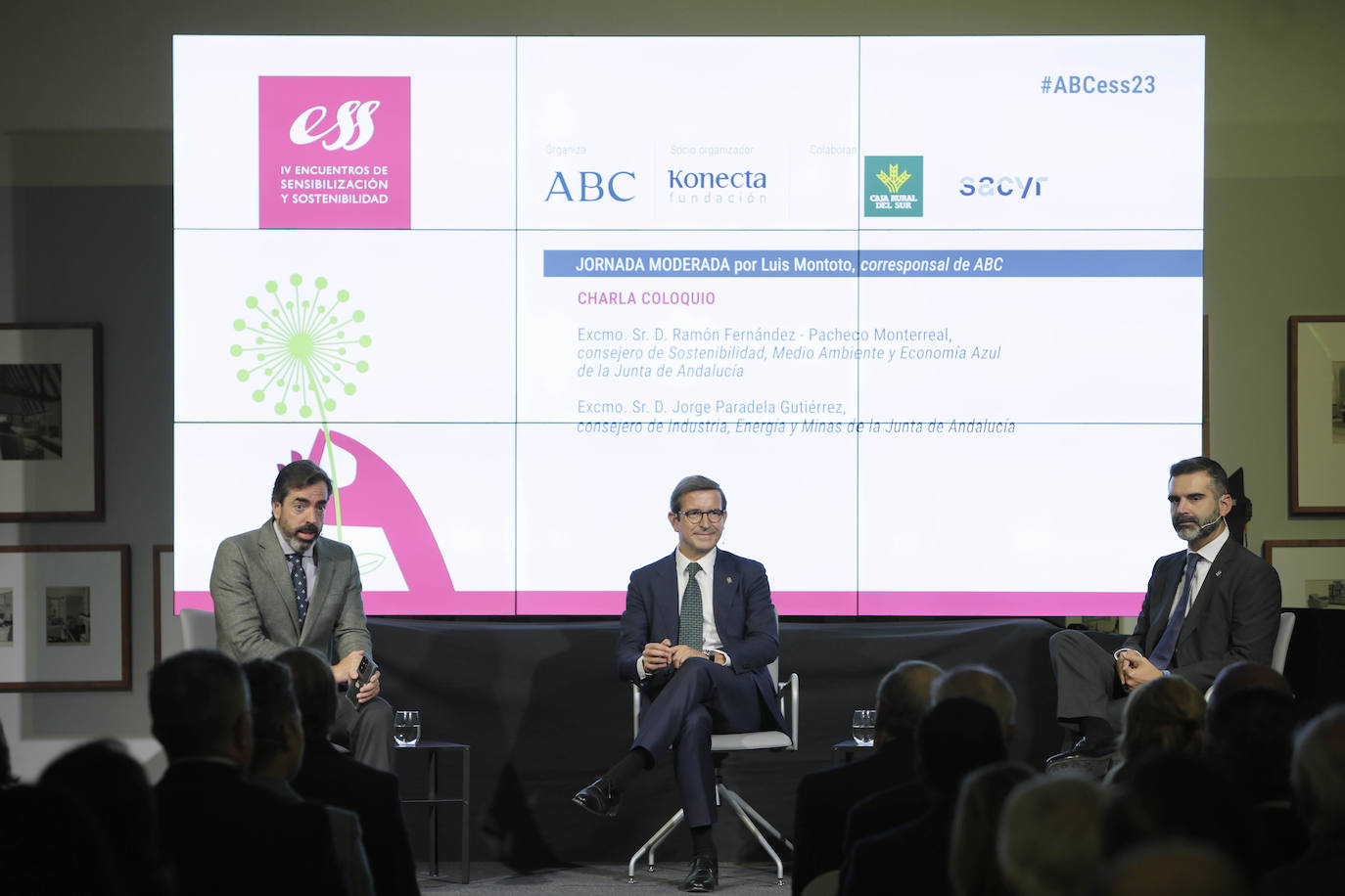 Luis Montoto, Jorge Paradela y Ramón Fernández-Pacheco