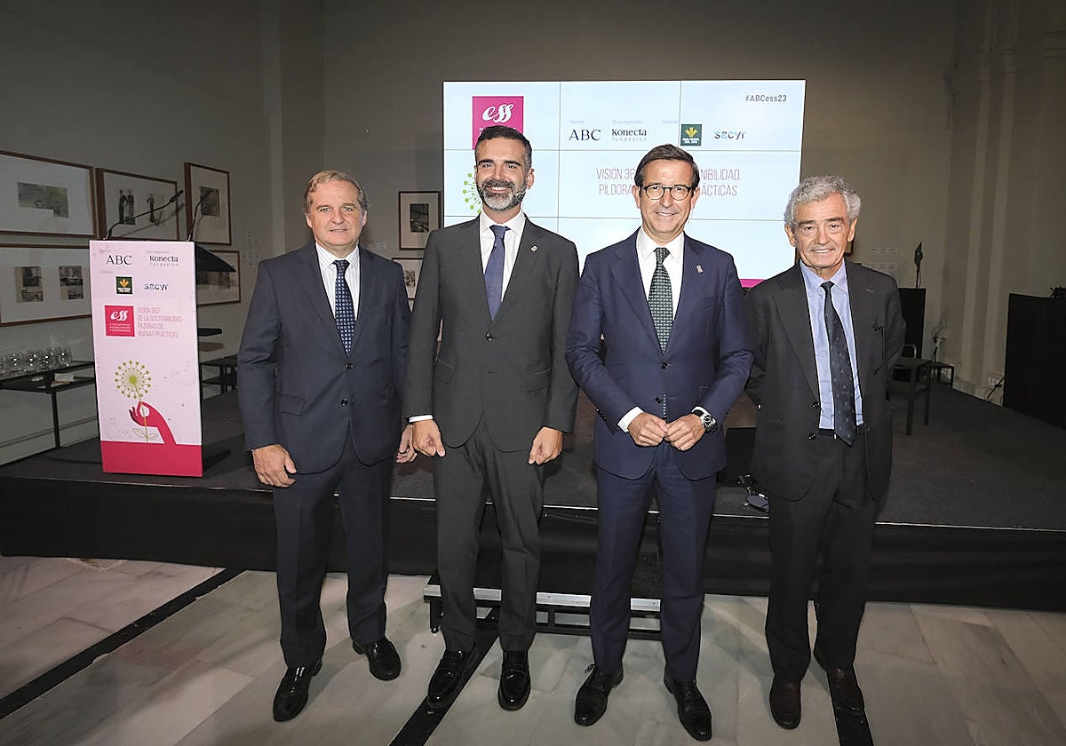 Ignacio Ybarra, Ramón Fernández-Pacheco, Jorge Paradela y José María Pacheco