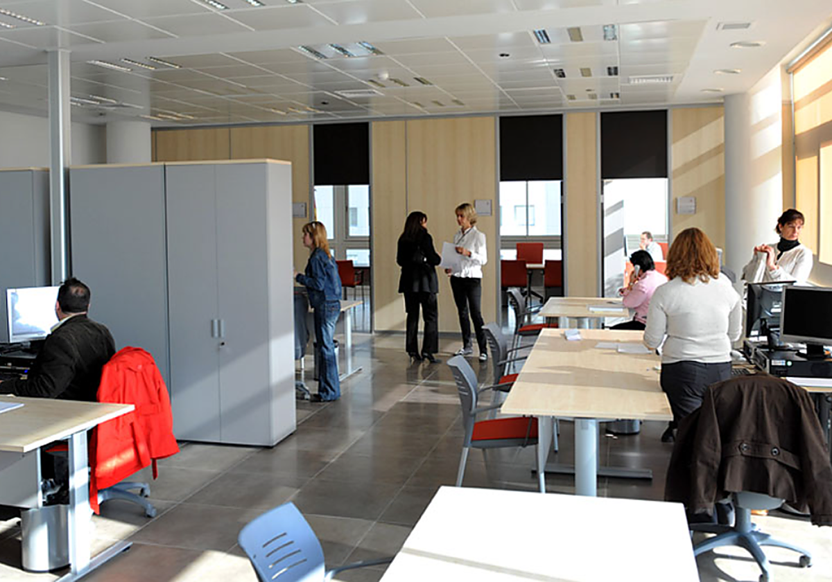 Imagen de archivo de funcionarios de justicia de la Junta de Andalucía