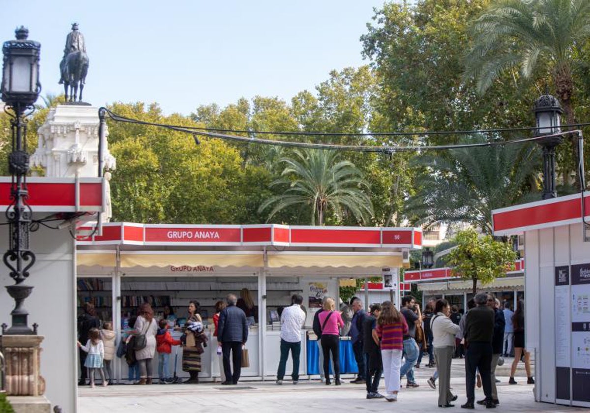 Una imagen de la Feria del Libro en Sevilla