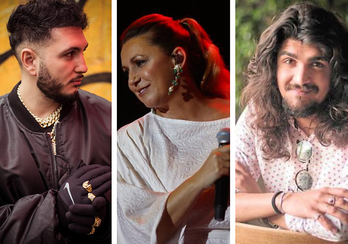 Omar Montes, Niña Pastori e Israel Fernández