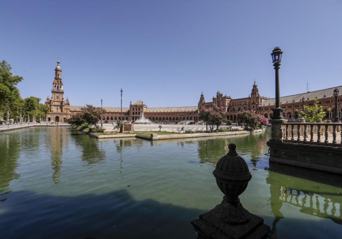 Una imagen de la Plaza de España de Sevilla