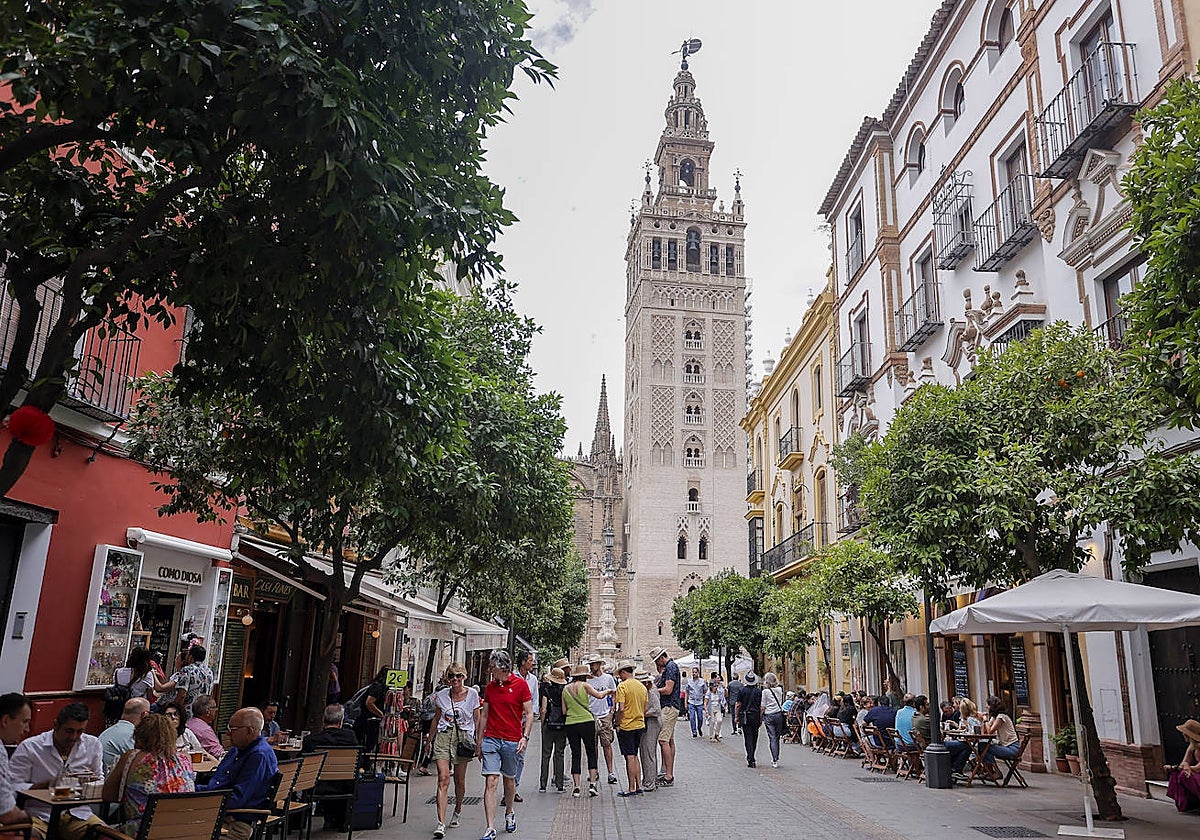 Calle Mateos Gago, en el barrio de Santa Cruz