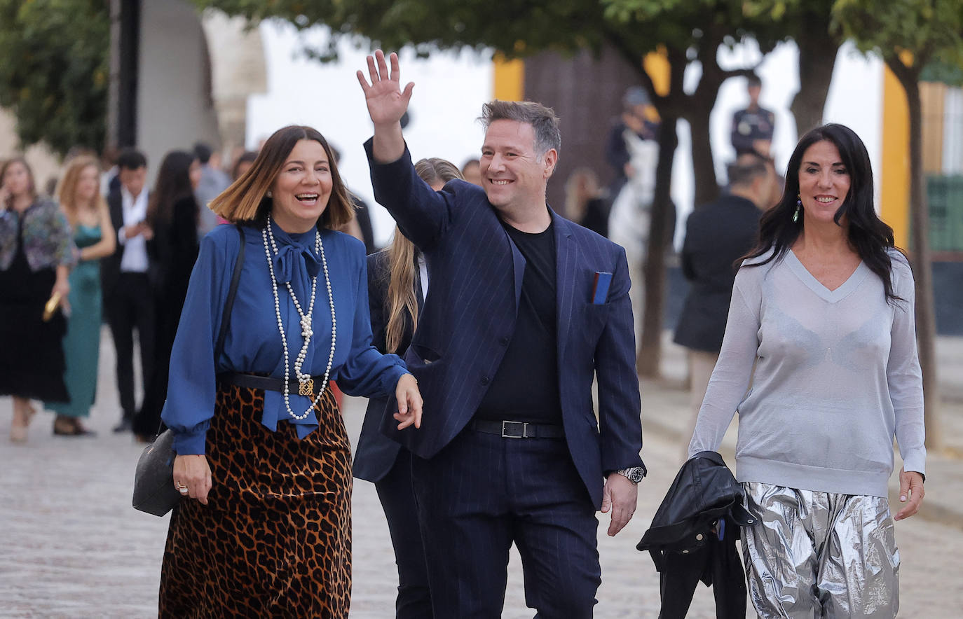 El humorista Carlos Latre llegando al Real Alcázar de Sevilla para celebrar la gala