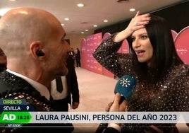 En vídeo: la entrevista más surrealista de Laura Pausini en los Grammy Latinos de Sevilla