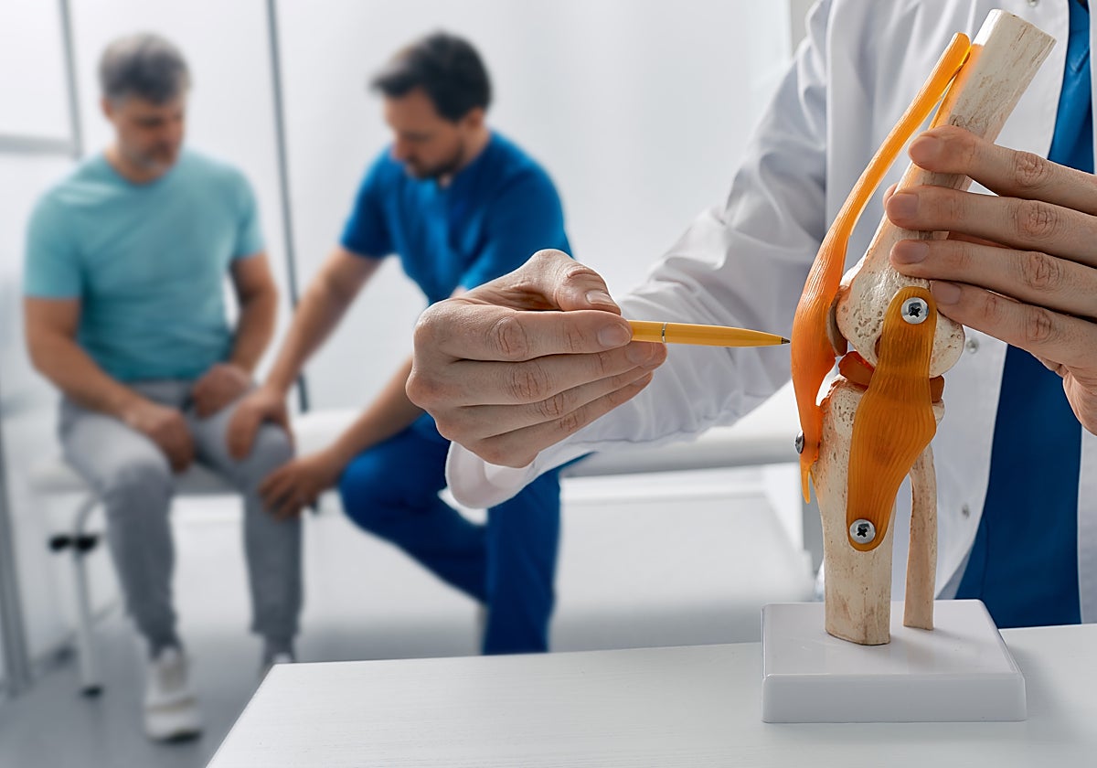 Consulta médica de traumatología