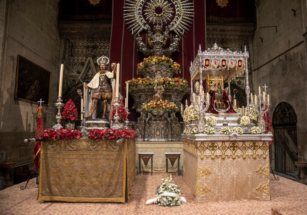 San Fernando Y La Virgen De Valme, En El Altar Del Jubileo De La ...