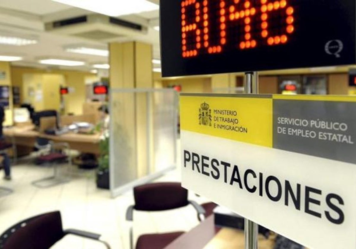 Interior de una oficina del SEPE