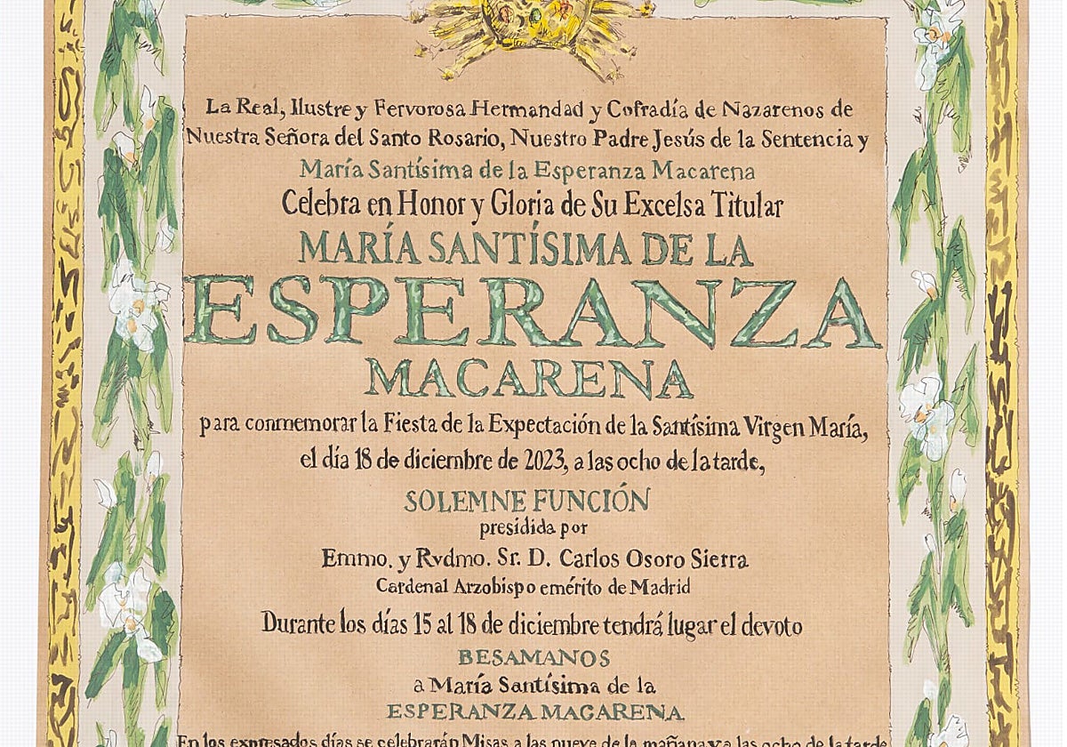 Orla del besamanos de la Macarena