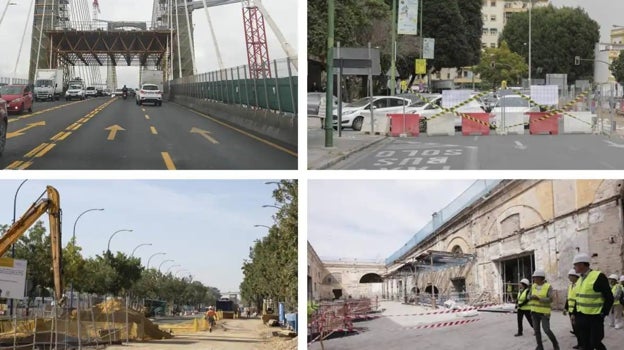 Las distintas obras que están actualmente abiertas en Sevilla