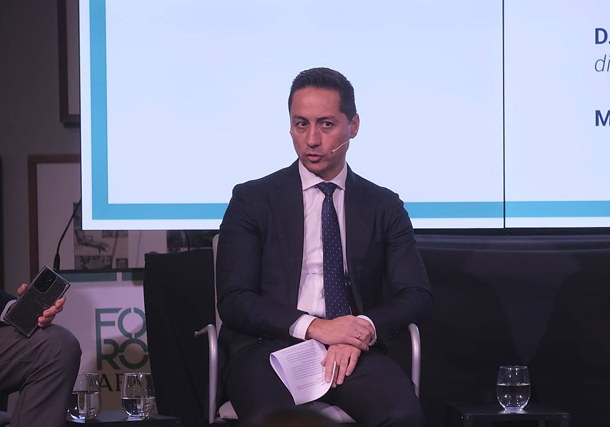 Manuel García Alconchel, responsable de la Zona Sur del área de Construcción de Acciona, en el Foro ABC-Acciona sobre infraestructuras sostenibles