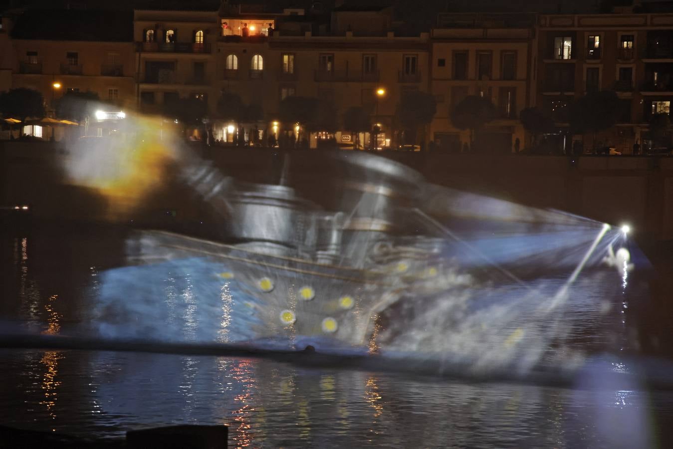 El estreno del espectáculo Navigalia, el 'mapping' navideño de Sevilla