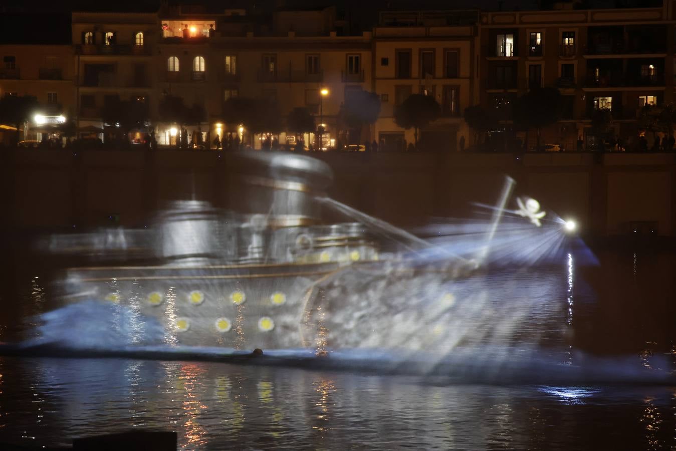 El estreno del espectáculo Navigalia, el 'mapping' navideño de Sevilla