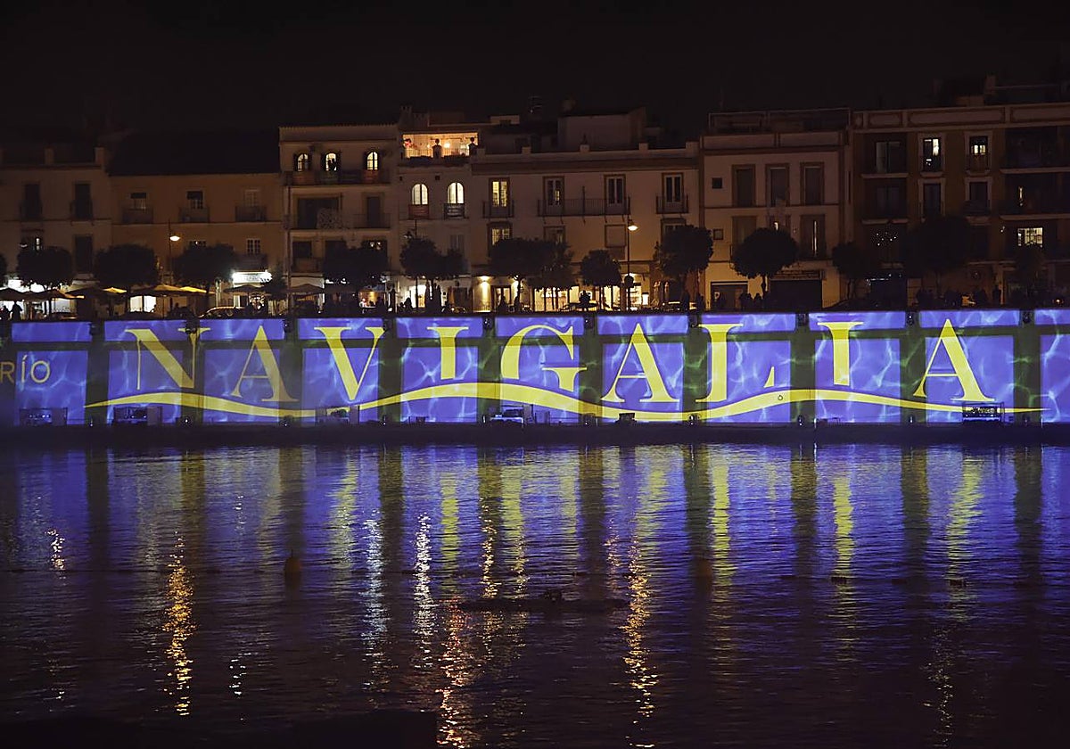 El estreno del espectáculo Navigalia, el 'mapping' navideño de Sevilla