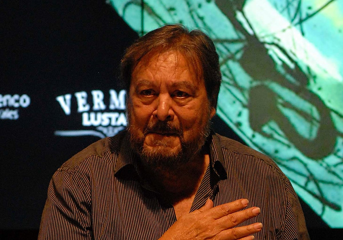 Pedro Peña Fernández tras recibir un homenaje en 2019