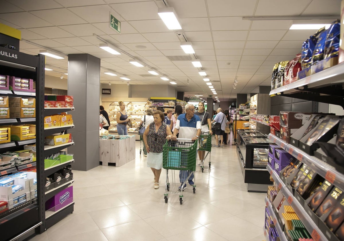 Interior de un establecimiento de Mercadona