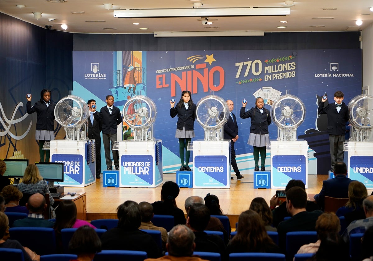 Imagen del sorteo celebrado en el día de hoy