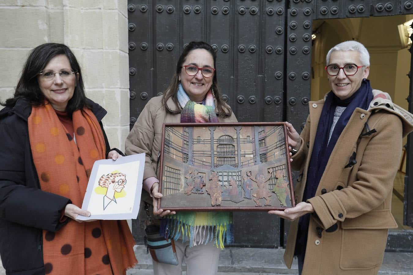 María José y Rosa María Trías Vargas han entregado las obras de Escobar a la Galería ABC de Sevilla