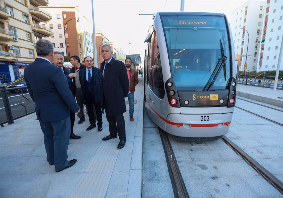 La obra de ampliación del tranvía de Sevilla ha concluido en el tramo de San Francisco Javier