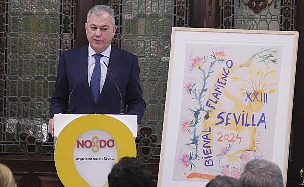 Miquel Barceló, autor del cartel de la Bienal: «Como en Altamira, el flamenco más antiguo es lo más moderno»