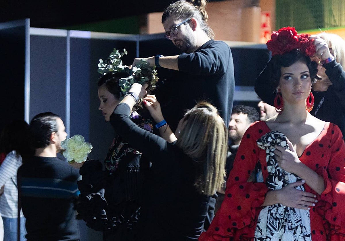 Un momento de la preparación de un desfile en Simof 2024