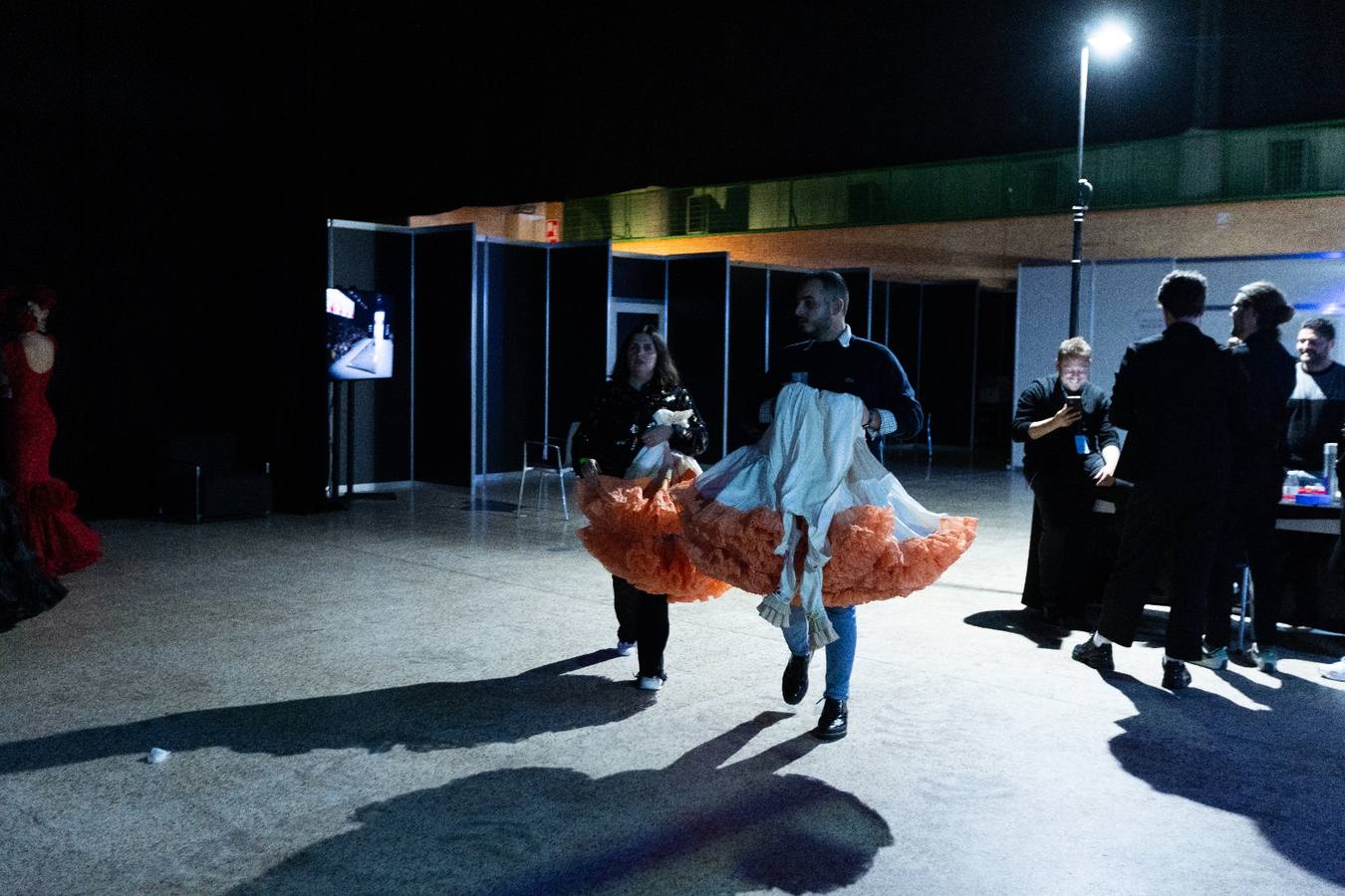 Un momento de la preparación de un desfile en Simof 2024