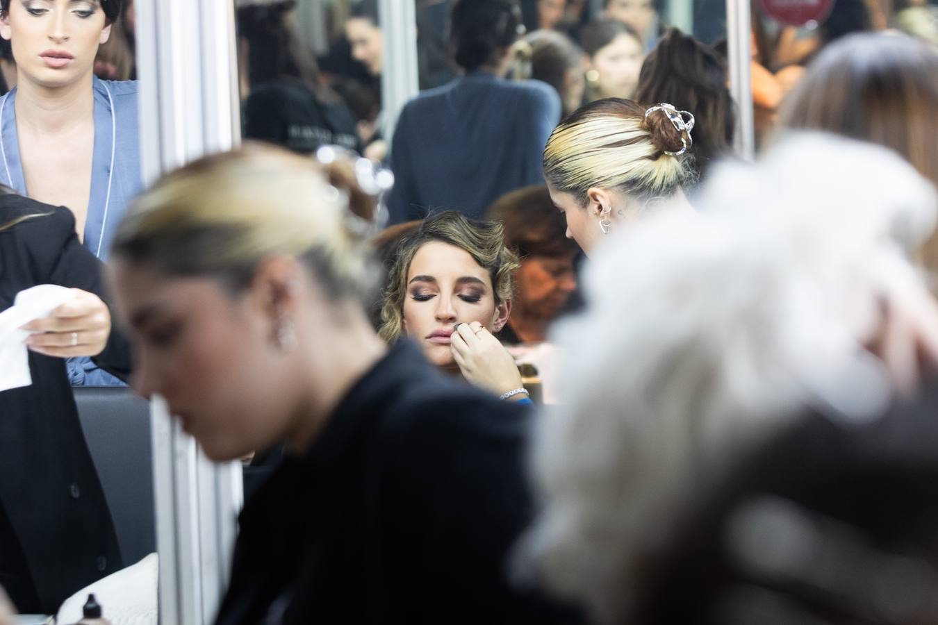 Un momento de la preparación de un desfile en Simof 2024