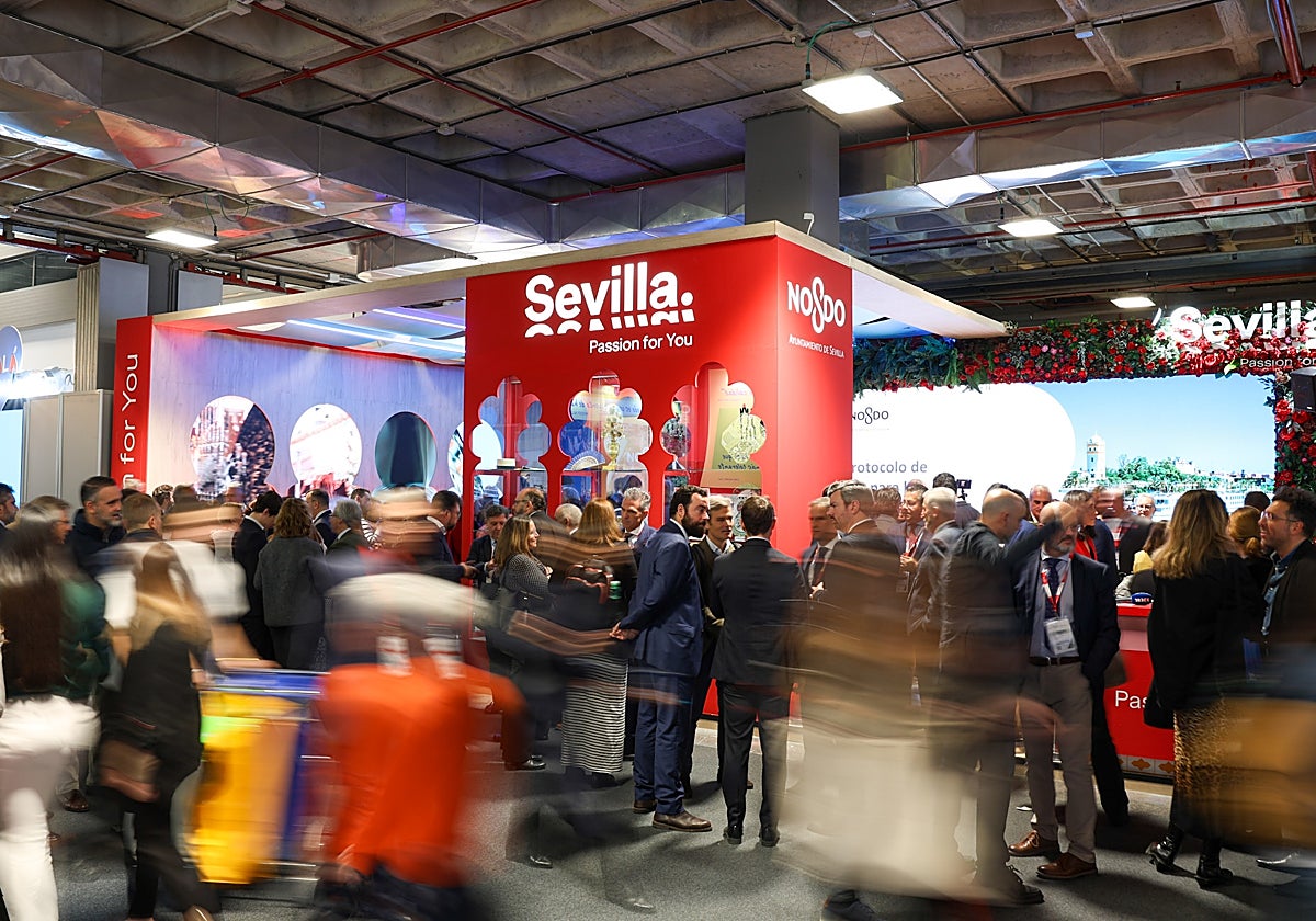 Ambiente en el expositor de Fitur de Sevilla