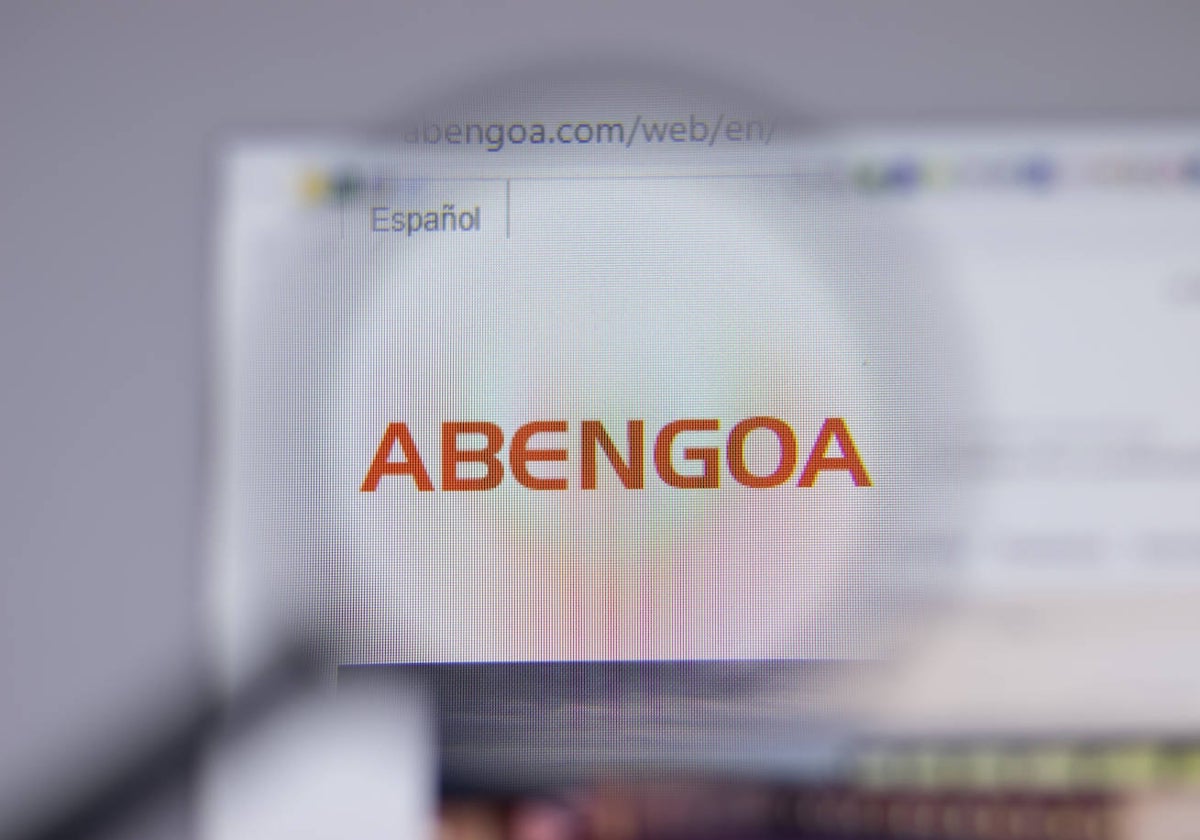 Búsqueda de la palabra 'Abengoa' en un ordenador en una imagen de archivo