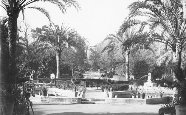 Una instantánea del Parque de María Luisa en 1935