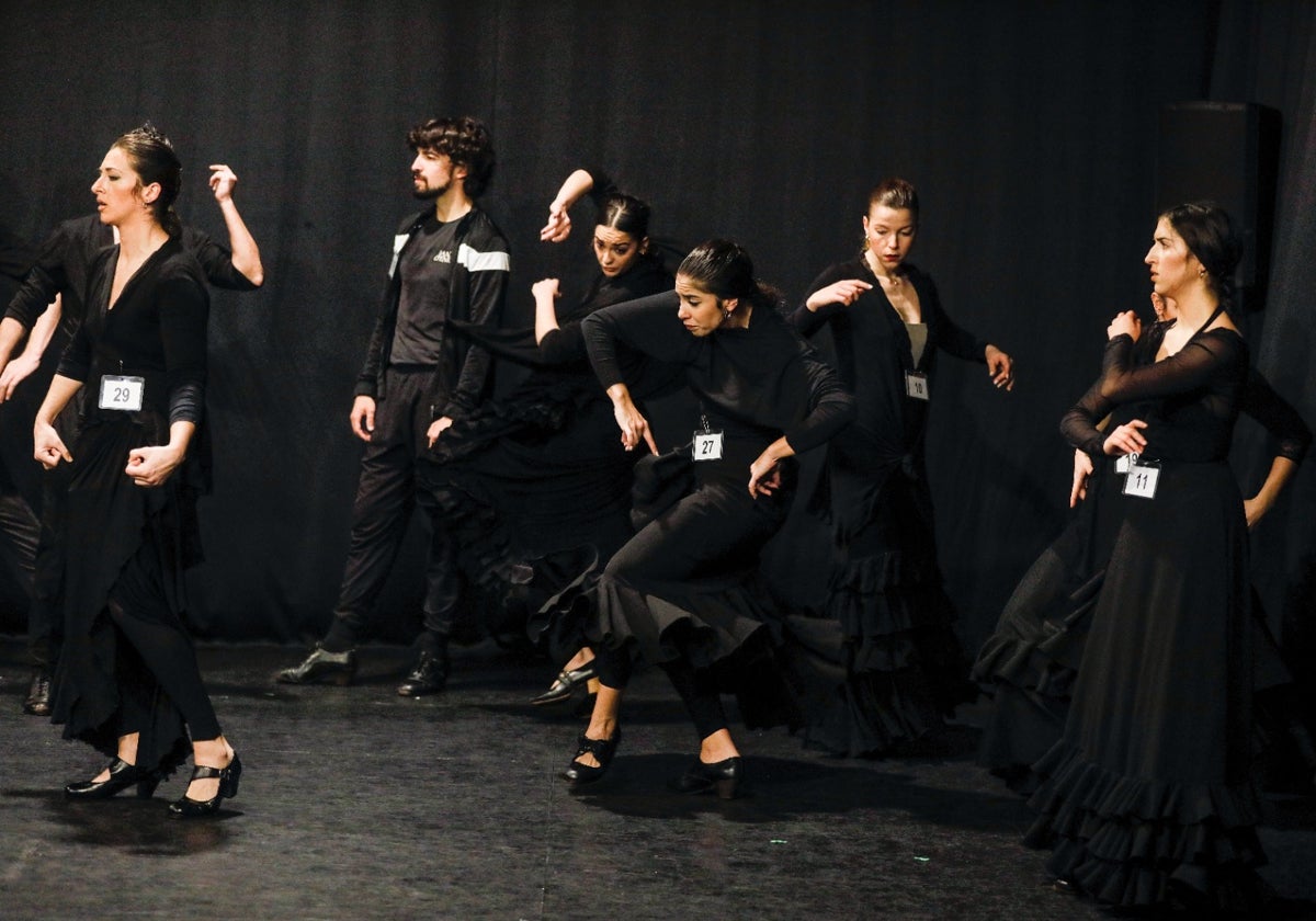 Un momento de las audiciones para el nuevo elenco del Ballet Flamenco de Andalucía