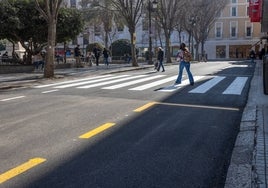 La pavimentación de la plaza del Duque en Sevilla concluye en tiempo y forma