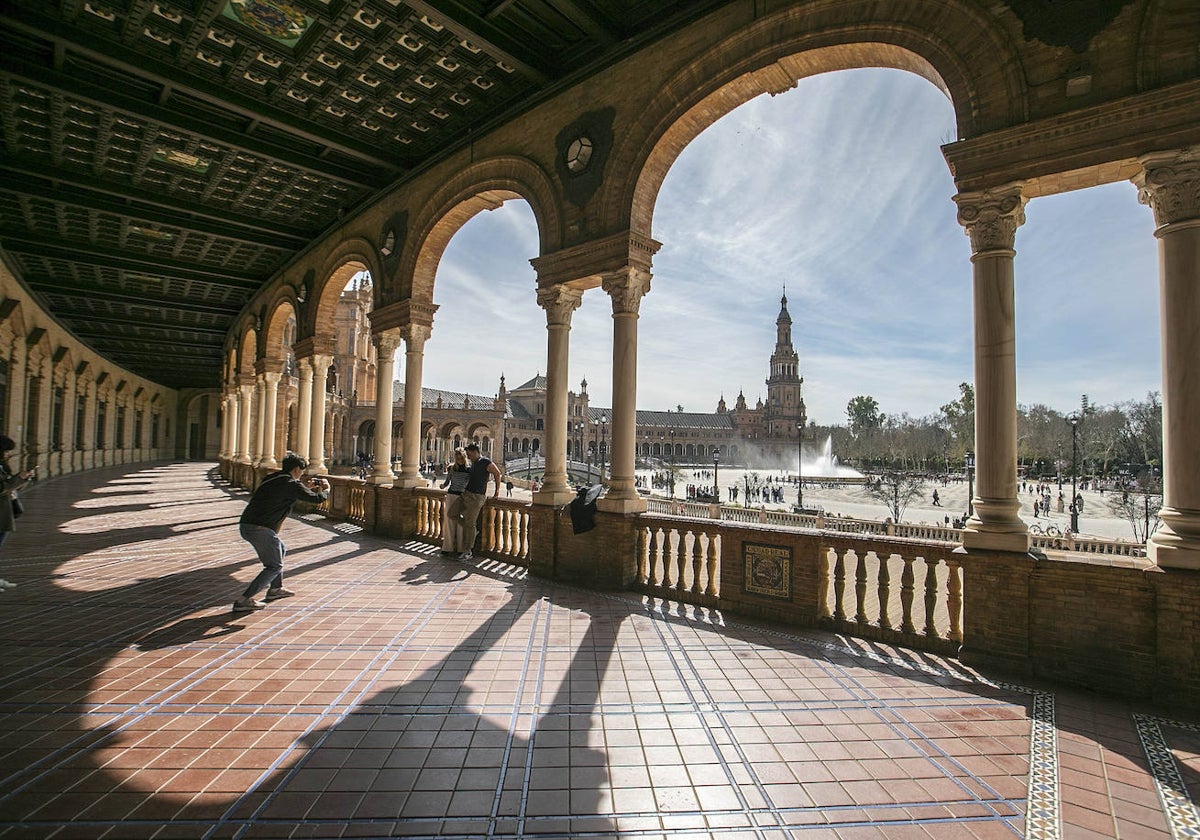 Imagen de la Plaza de España de Sevilla