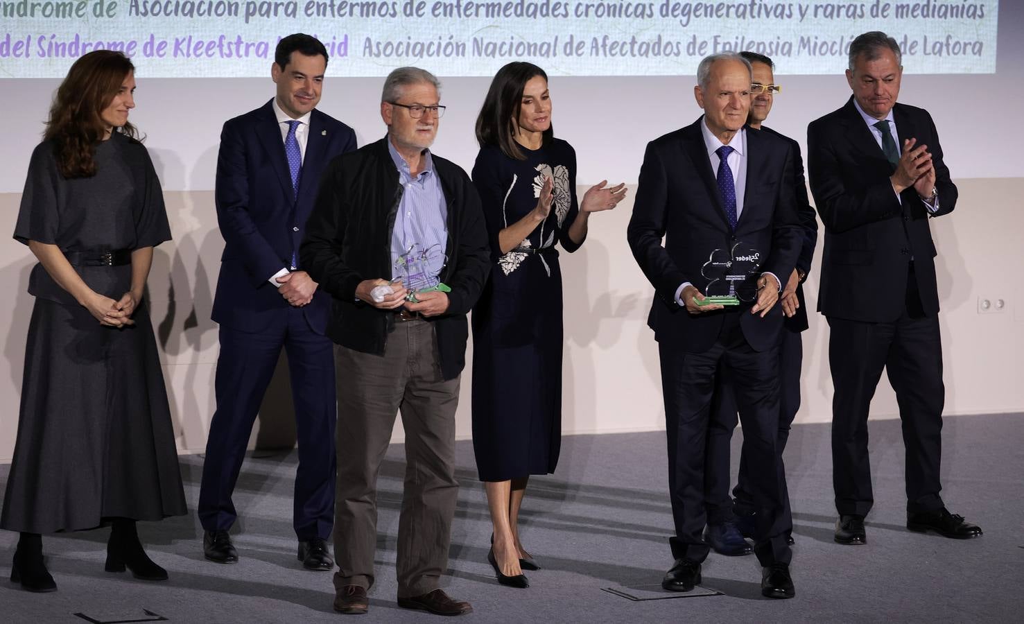 Momento del acto oficial al que ha asistido la Reina Doña Letizia, muy comprometida con la investigación de las enfermedades raras