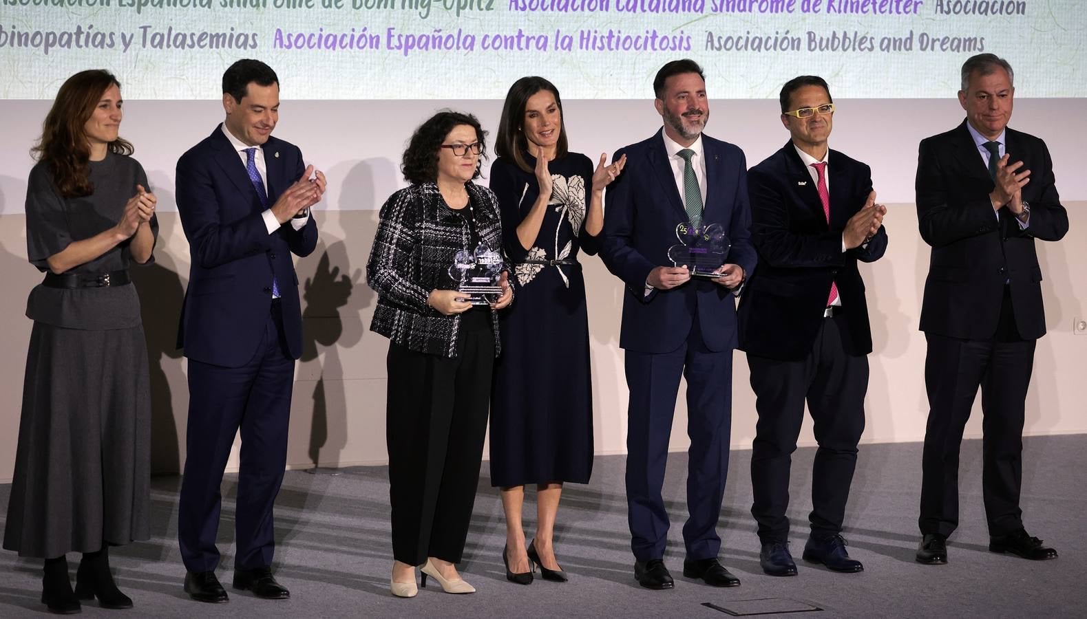 Momento del acto oficial al que ha asistido la Reina Doña Letizia, muy comprometida con la investigación de las enfermedades raras