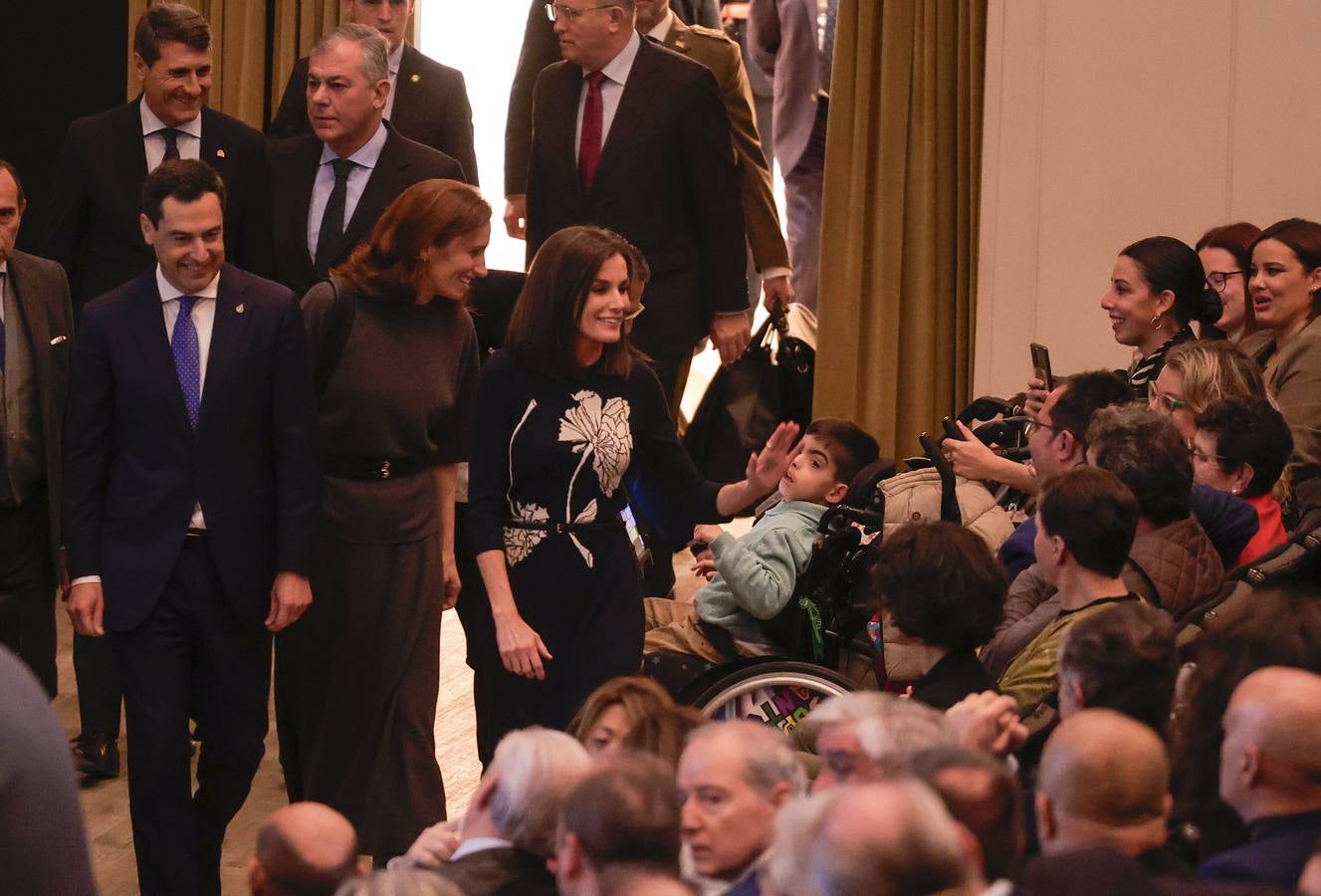 Momento del acto oficial al que ha asistido la Reina Doña Letizia, muy comprometida con la investigación de las enfermedades raras