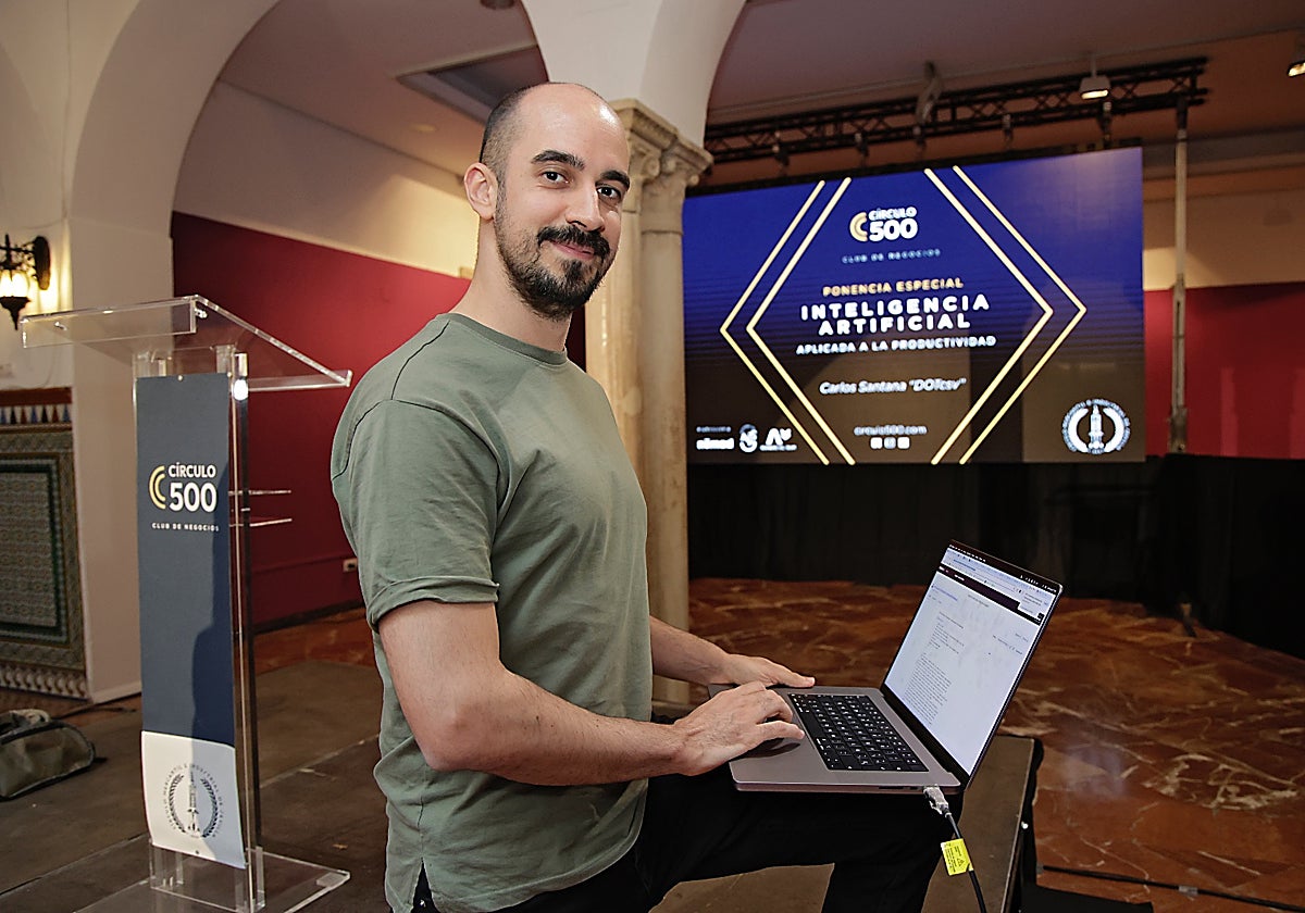 Carlos Santana en el foro Círculo 500 del Círculo Mercantil e Industrial