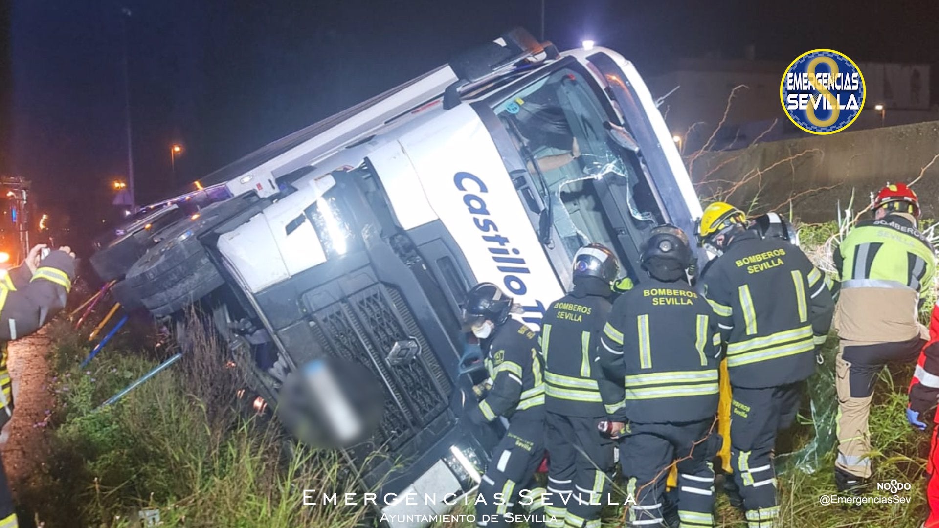 Dos personas heredan del robo de un camión de naranjas en la A-92 de Sevilla