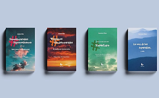 Los cuatro libros publicados por Juanma Díaz