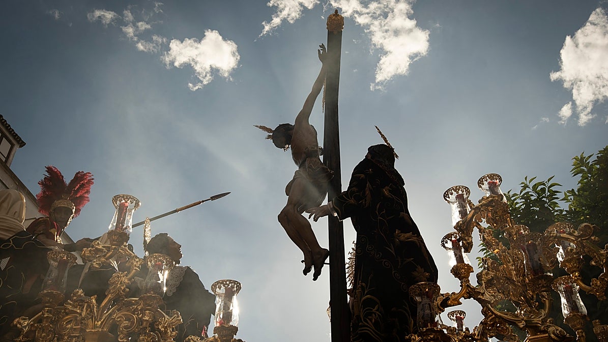El Santísimo Cristo de la Lanzada, en una jornada de Miércoles Santo