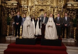 El convento de Madre de Dios estrena unas réplicas de las esculturas orantes del monasterio de la Cartuja