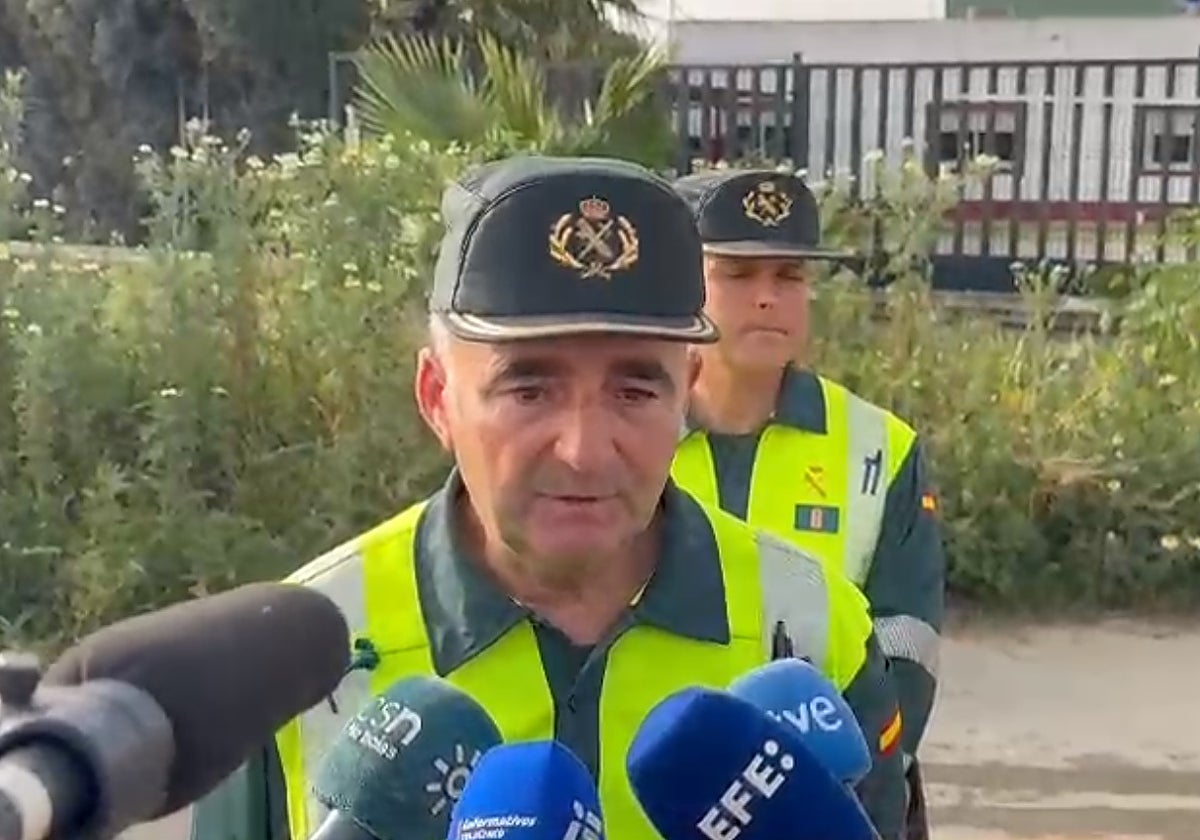 El comandante en jefe del subsector de Tráfico de la Guardia Civil, Rafael Jiménez