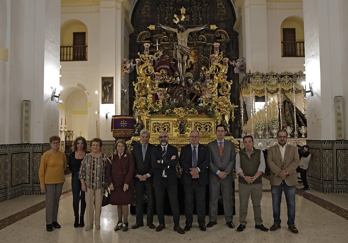 Presentación del nuevo misterio de la Hermandad del Buen Fin en la Iglesia de San Antonio de Padua de Sevilla