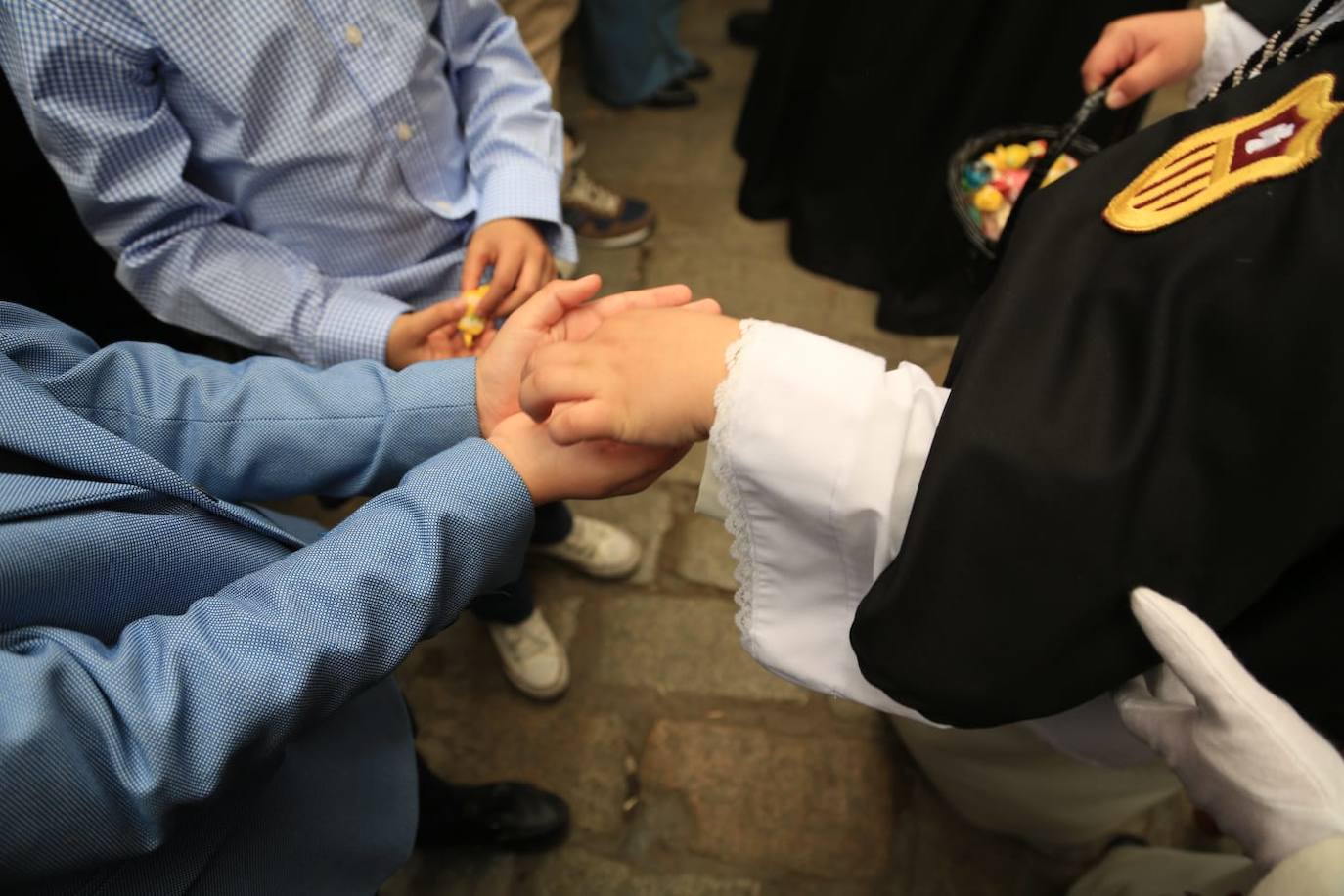 La hermandad de Jesús Despojado realiza su estación de penitencia con normalidad a pesar de las previsiones meteorológicas